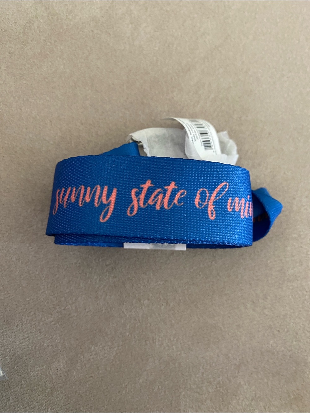 Vera Bradley Rain Forest Canopy Wide Lanyard in Blue. NWT